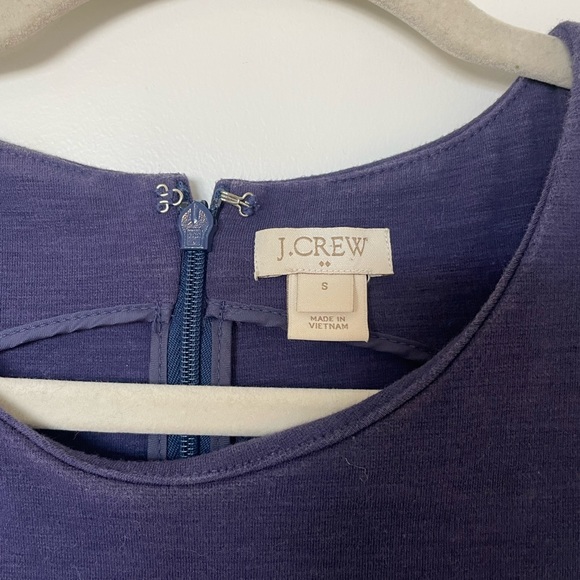 J. Crew Factory Royal Blue Fit Flare Cotton Dress - Picture 3 of 11